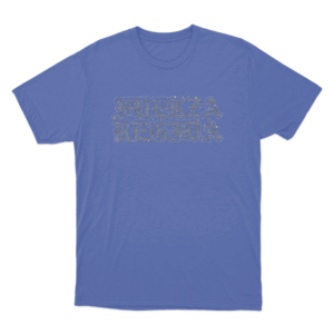 Fuerza Regida Gothic Glitter Text Unisex T Shirt Blue